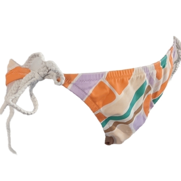 Victoria's Secret High Cut Tie Bikini Bottom Sz L - Picture 2 of 6